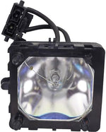 Close-up view of the internal authentic 120 Watt metal halide Philips UHP bulb inside the Jaspertronics television assembly.