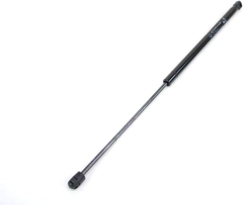 Mopar black steel cylindrical pressure tube and piston rod close-up