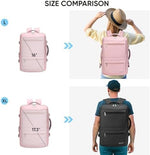 BALEINE casual rucksack side view displaying water bottle pocket and adjustable compression straps