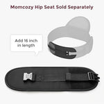 Black belt extender showing adjustable buckle mechanism
