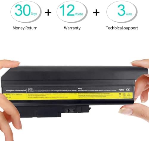 LQM laptop battery unboxed view emphasizing the secure packaging and pristine product condition.