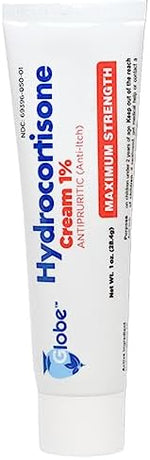 Authentic USA imported Globe hydrocortisone cream for Indian consumers seeking itch relief.