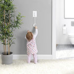 Kidswitch light switch extender installed on white wall switch