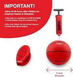 Foldable breakaway rim detail on ESPN mini basketball hoop