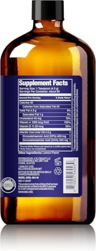 Side angle of non-GMO certified Soulsation Icelandic cod liver oil bottle