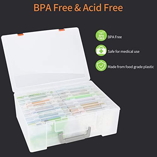 Gbivbe organizer box showing transparent exterior and handle