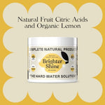 Concentrated dishwasher cleaner powder for 60 uses showing scoop application.