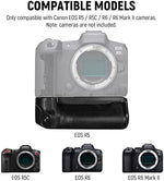 NEEWER vertical camera power grip side view highlighting the comfortable contoured faux leather design
