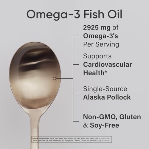 Back label of Sports Research wild caught Alaska pollock fish oil supplement