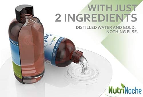 NutriNoche nano gold supplement 8 fluid ounce bottle size