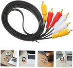 Hemobllo multi pack three pair composite television cable configuration overview