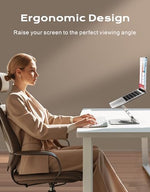RIWUCT ergonomic notebook holder showing the large hollowed out design for premium ventilation