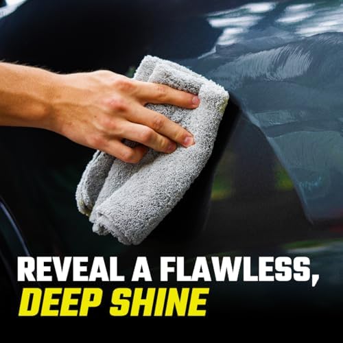 ExoForma scratch remover kit application process demonstrating how the foam pad fixes car paint swirls.