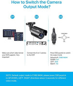 ZOSI 4-in-1 analog surveillance camera with OSD toggle cable connector.