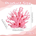 Close up detailed view of the realistic texture on the Bruislard pink coral ornament