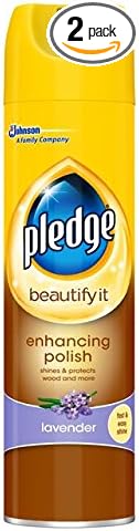 Pledge spray furniture cleaner lavender front view household polish