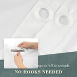 Water droplets repelling off the heavy duty 8G waterproof bathroom liner