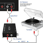 Cotsoco low noise preamplifier detailing TRS output and RCA audio jacks