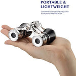 Aomekie vintage style mini binoculars with attached necklace chain for adults