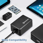 RasTech USB-C adapter showing the complete retail packaging and included one point two meter cable accessory