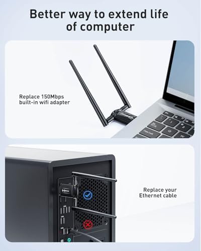 Nineplus internet adapter package contents highlighting the advanced WPA3 security protocol features.