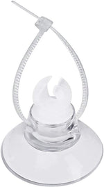 Pawfly 20 Pack Aquarium Suction Cups front view clear fish tank tools for line organization.