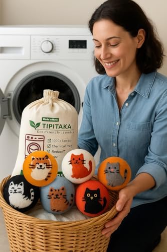 Reusable chemical free fabric softener balls placed together for sustainable household solutions