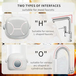 Compact and portable grey silicone faucet extension ideal for home use and family travel convenience