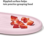 Oxo Tot suction plate silicone base and built-in bowl detail