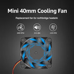 GDSTIME 3 pin 12 Volt mini computer fan showing the high quality sleeve bearing assembly.