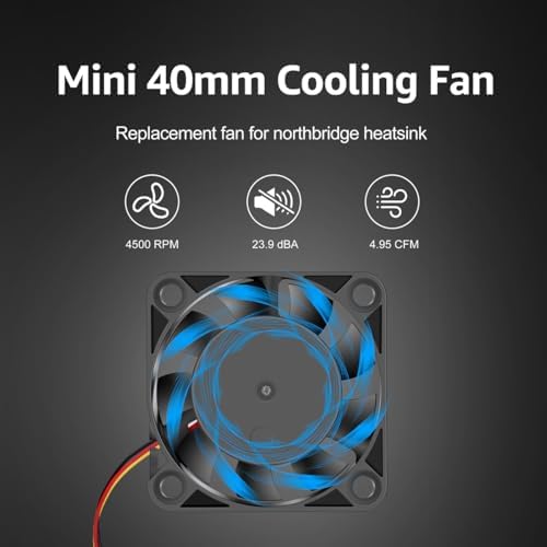 GDSTIME 3 pin 12 Volt mini computer fan showing the high quality sleeve bearing assembly.
