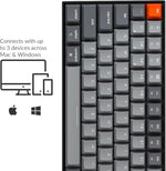 Side profile of Keychron K4 mechanical keyboard showing USB-C port