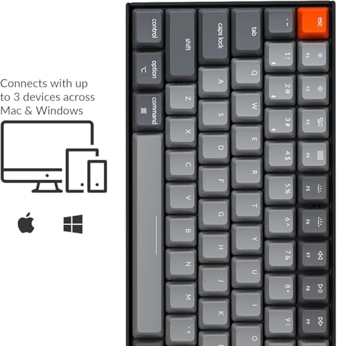 Side profile of Keychron K4 mechanical keyboard showing USB-C port