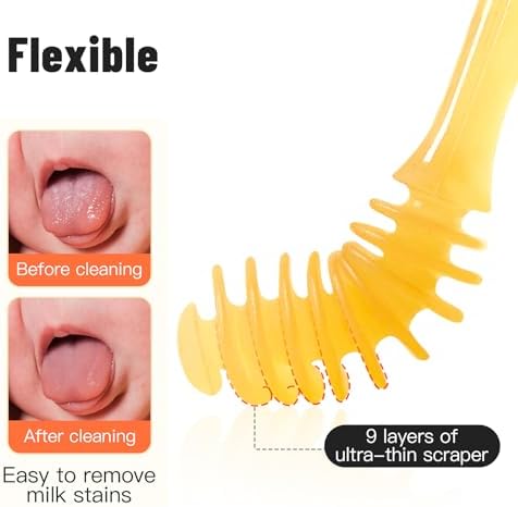Phanpy infant toothbrush showing 135 ultra-fine soft silicone bristles.