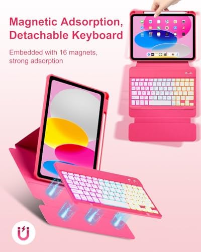 EAMPANG Type-C rechargeable bluetooth keyboard side view focusing on the slim profile design.