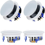 Herdio 6.5'' 640Watts 2-Way Bluetooth Ceiling Speakers Package Great for Home Theater System, Living Room,Office,Flush Mount Wired(4 Speakers) - Image 2