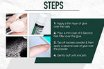 Fine texture of IBD 5 second filler powder for smooth nail surface