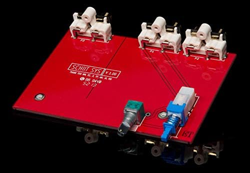 Schiit Audio volume control and two input switcher packaging contents and official documentation.