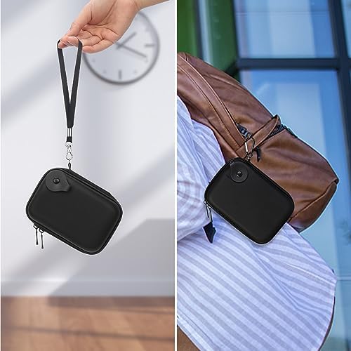 Lacdo technology organizer showing hidden slots packed with four SD memory cards