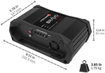 Stetsom Bravo 1 Ohm stable car audio monoblock packaging box with technical specification labels.