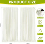 Close up view of the wrinkle resistant silky texture of the Wokceer polyester background panel