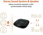 Esinkin wireless stereo adapter demonstrating multi-device pairing memory functionality for up to eight devices