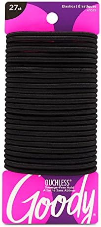 Goody Ouchless Elastic Thick, Black, 27 Count - Image 2