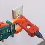 Close up of the one times and ten times multiplier loops on the clamp meter accessory