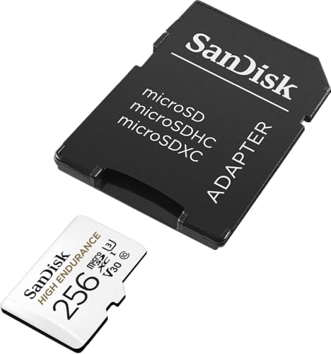 SanDisk high endurance security camera micro SD card retail packaging