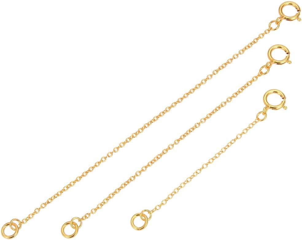 Adabele 5 inch chain extender showing lobster claw clasp