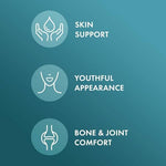 Close up of Dr. Mercola Silica Collagen Builder capsules