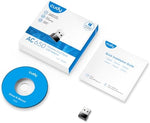 Soft access point demonstration showing the USB hardware converting a wired internet signal into a wireless hotspot.