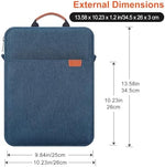 Casedao premium shockproof tablet shoulder bag with leather handle