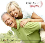 Close up view of the 150 capsule bottle of Licofarma lycopene showing secure sealing for authentic product preservation.